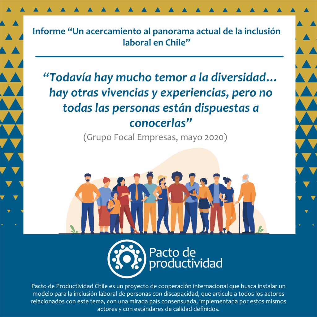 Informe "Un acercamiento al panorama actual de la inclusión labora en Chile"